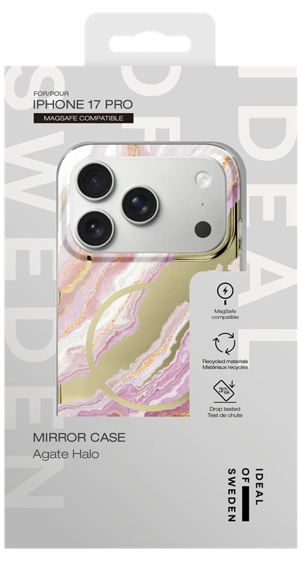 Ideal of Sweden iPhone 17 Pro MagSafe dėklas Mirror, Agate Halo, 4 nuotrauka